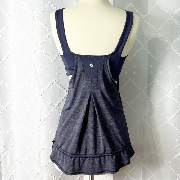 👀 140. LULULEMON Rest Less indigo tank size 6 - Picture 2 of 7